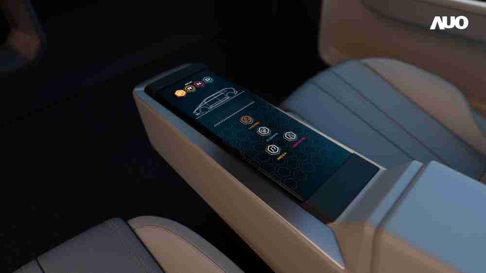 优游UB8以人性化设计打造多变形态中控显示(Morphing Center Control)，，，不使用时仅平面显示信息，，，，进行操作时，，显示器则会动态隆起，，，，转变成3D实体按钮，，并有触觉回馈，，展示人机互动新体验